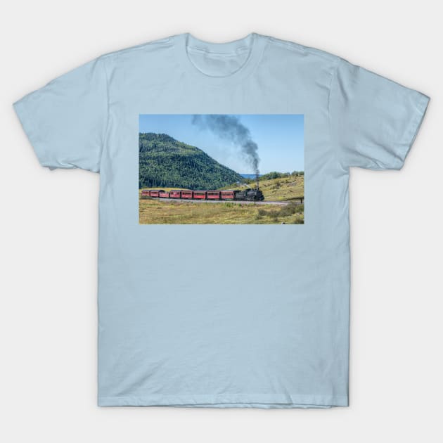 Chasing the Cumbres and Toltec T-Shirt by Debra Martz